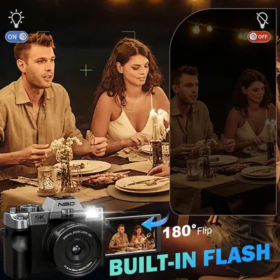 Фотоапарат 5K 64MP для влогів WiFi 64GB карта 2 об’єктиви відео фото блогерам